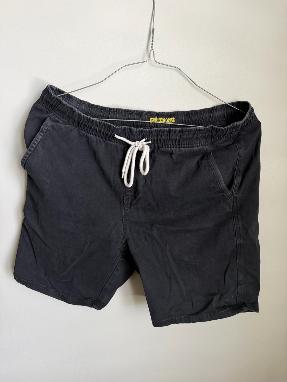 Crash & Burn Black Athletic Drawstring Shorts